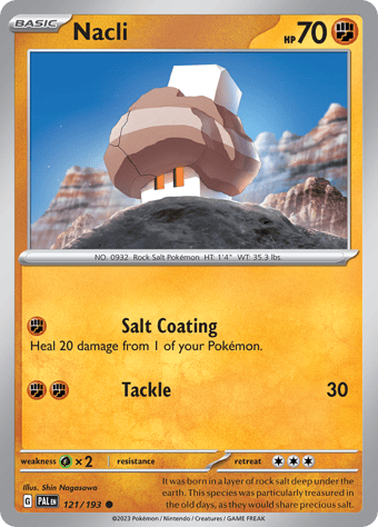Nacli Paldea Evolved Pokemon Card