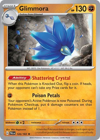 Glimmora Paldea Evolved Pokemon Card