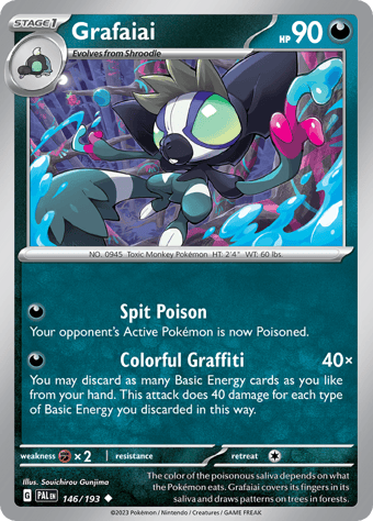 Grafaiai Paldea Evolved Pokemon Card