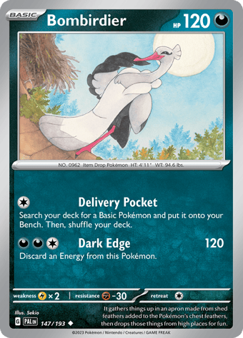Bombirdier Paldea Evolved Pokemon Card