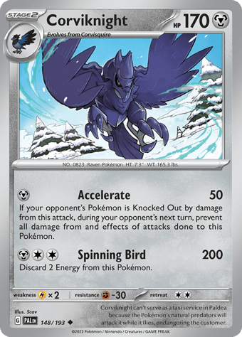 Corviknight Paldea Evolved Pokemon Card