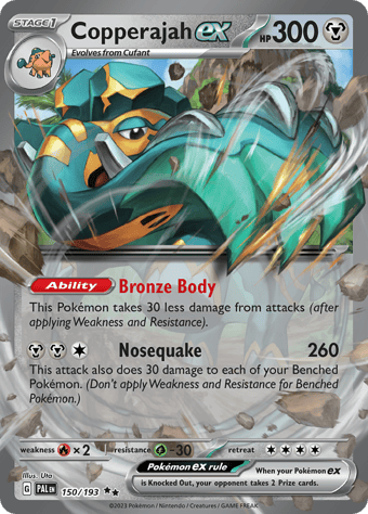 Copperajah EX Paldea Evolved Pokemon Card