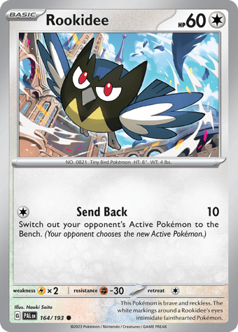 Rookidee Paldea Evolved Pokemon Card
