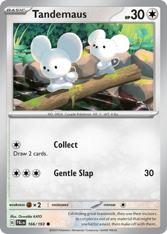 Tandemaus Paldea Evolved Pokemon Card