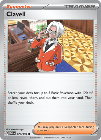 Clavell Paldea Evolved Pokemon Card