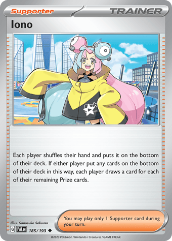 Iono Paldea Evolved Pokemon Card