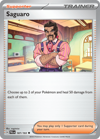 Saguaro Paldea Evolved Pokemon Card