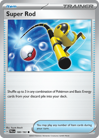 Super Rod Paldea Evolved Pokemon Card
