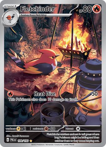 Fletchinder Paldea Evolved Pokemon Card