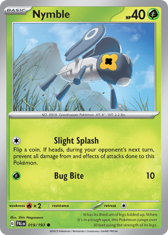 Nymble Paldea Evolved Pokemon Card