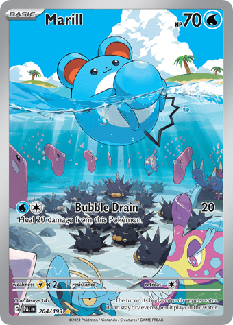 Marill Paldea Evolved Pokemon Card