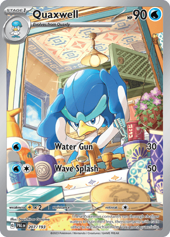 Quaxwell Paldea Evolved Pokemon Card
