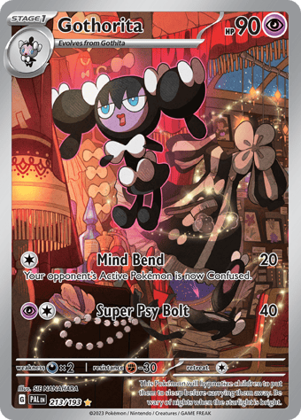 Gothorita Paldea Evolved Pokemon Card