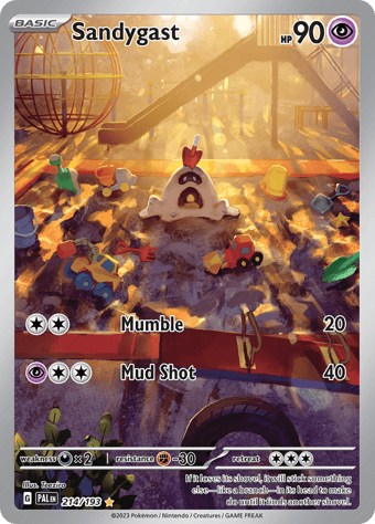 Sandygast Paldea Evolved Pokemon Card