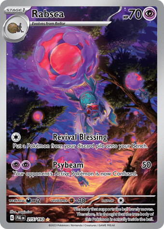 Rabsca Paldea Evolved Pokemon Card