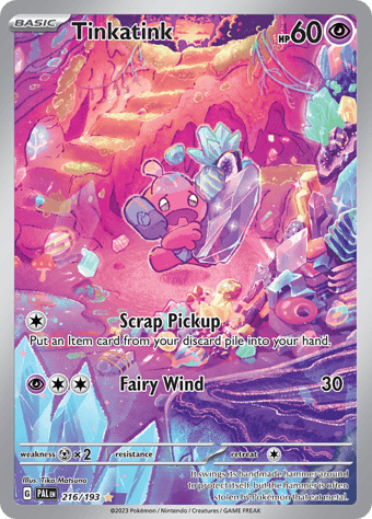 Tinkatink Paldea Evolved Pokemon Card