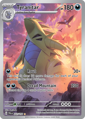Tyranitar Paldea Evolved Pokemon Card
