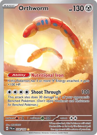 Orthworm Paldea Evolved Pokemon Card