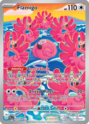 Flamigo Paldea Evolved Pokemon Card