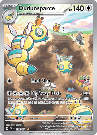 Dudunsparce Paldea Evolved Pokemon Card