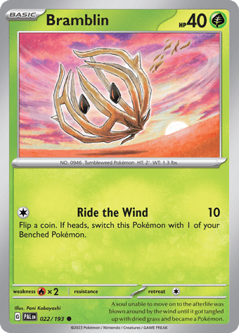 Bramblin Paldea Evolved Pokemon Card