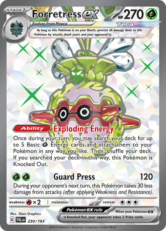 Forretress ex Paldea Evolved Pokemon Card