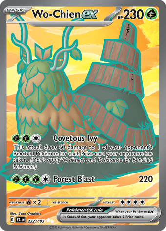 Wo-Chien ex Paldea Evolved Pokemon Card