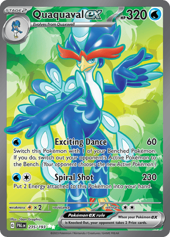 Quaquaval ex Paldea Evolved Pokemon Card