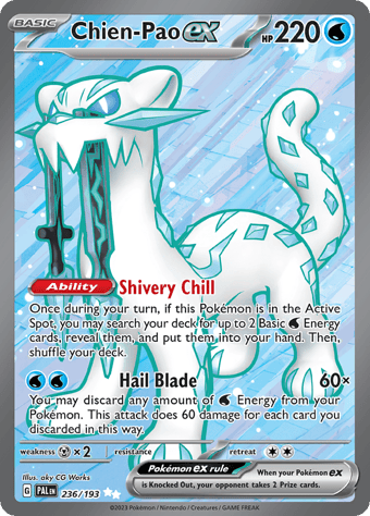 Chien-Pao ex Paldea Evolved Pokemon Card