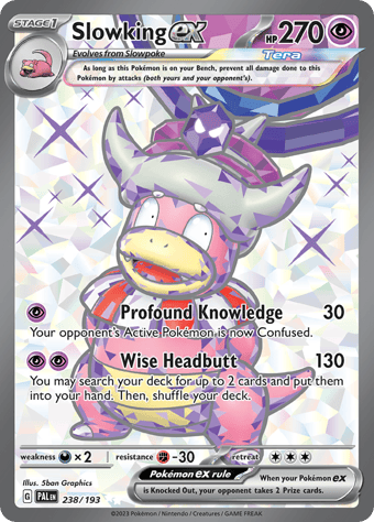 Slowking ex Paldea Evolved Pokemon Card