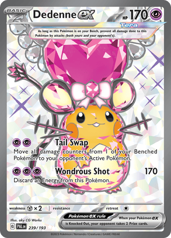 Dedenne ex Paldea Evolved Pokemon Card