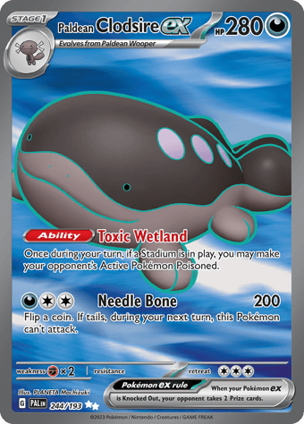 Paldean Clodsire EX Paldea Evolved Pokemon Card
