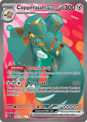 Copperajah ex Paldea Evolved Pokemon Card