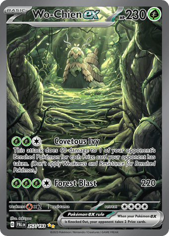 Wo-Chien ex Paldea Evolved Pokemon Card