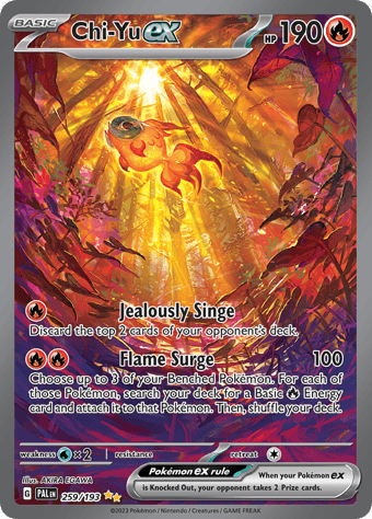 Chi-Yu ex Paldea Evolved Pokemon Card