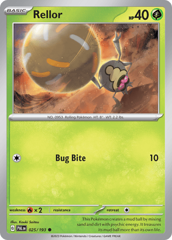 Rellor Paldea Evolved Pokemon Card