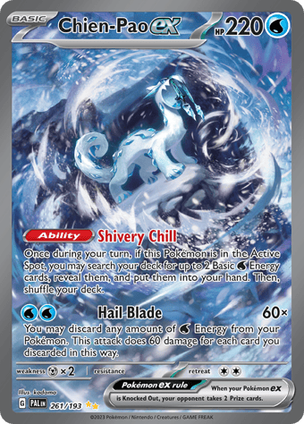 Chien-Pao EX Paldea Evolved Pokemon Card