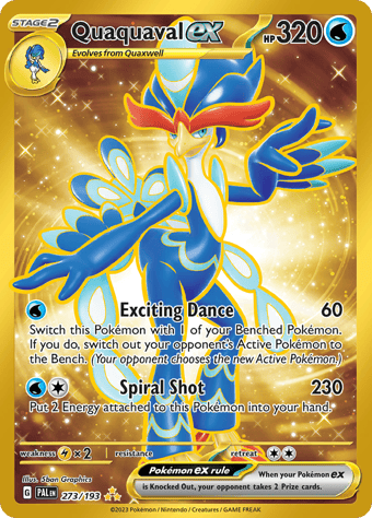 Quaquaval ex Paldea Evolved Pokemon Card