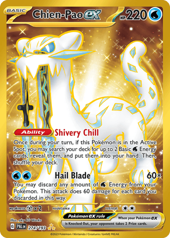 Chien-Pao ex Paldea Evolved Pokemon Card