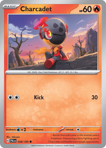 Charcadet Paldea Evolved Pokemon Card