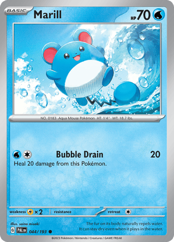 Marill Paldea Evolved Pokemon Card