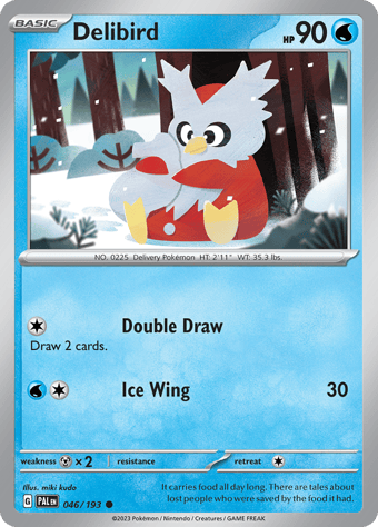 Delibird Paldea Evolved Pokemon Card