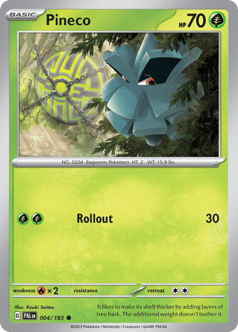 Pineco Paldea Evolved Pokemon Card