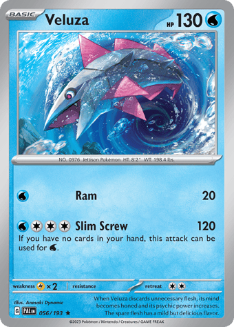 Veluza Paldea Evolved Pokemon Card