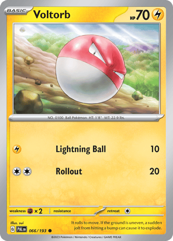 Voltorb Paldea Evolved Pokemon Card