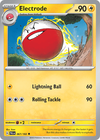 Electrode Paldea Evolved Pokemon Card
