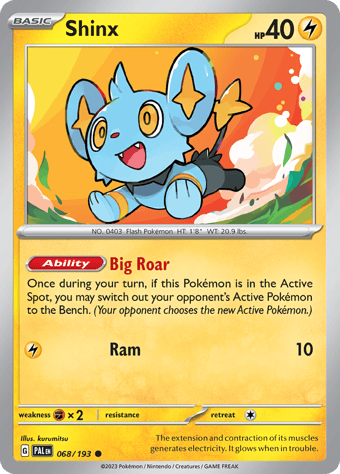 Shinx Paldea Evolved Pokemon Card
