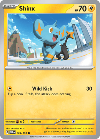 Shinx Paldea Evolved Pokemon Card
