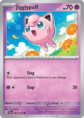 Jigglypuff Paldea Evolved Pokemon Card