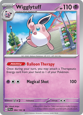 Wigglytuff Paldea Evolved Pokemon Card